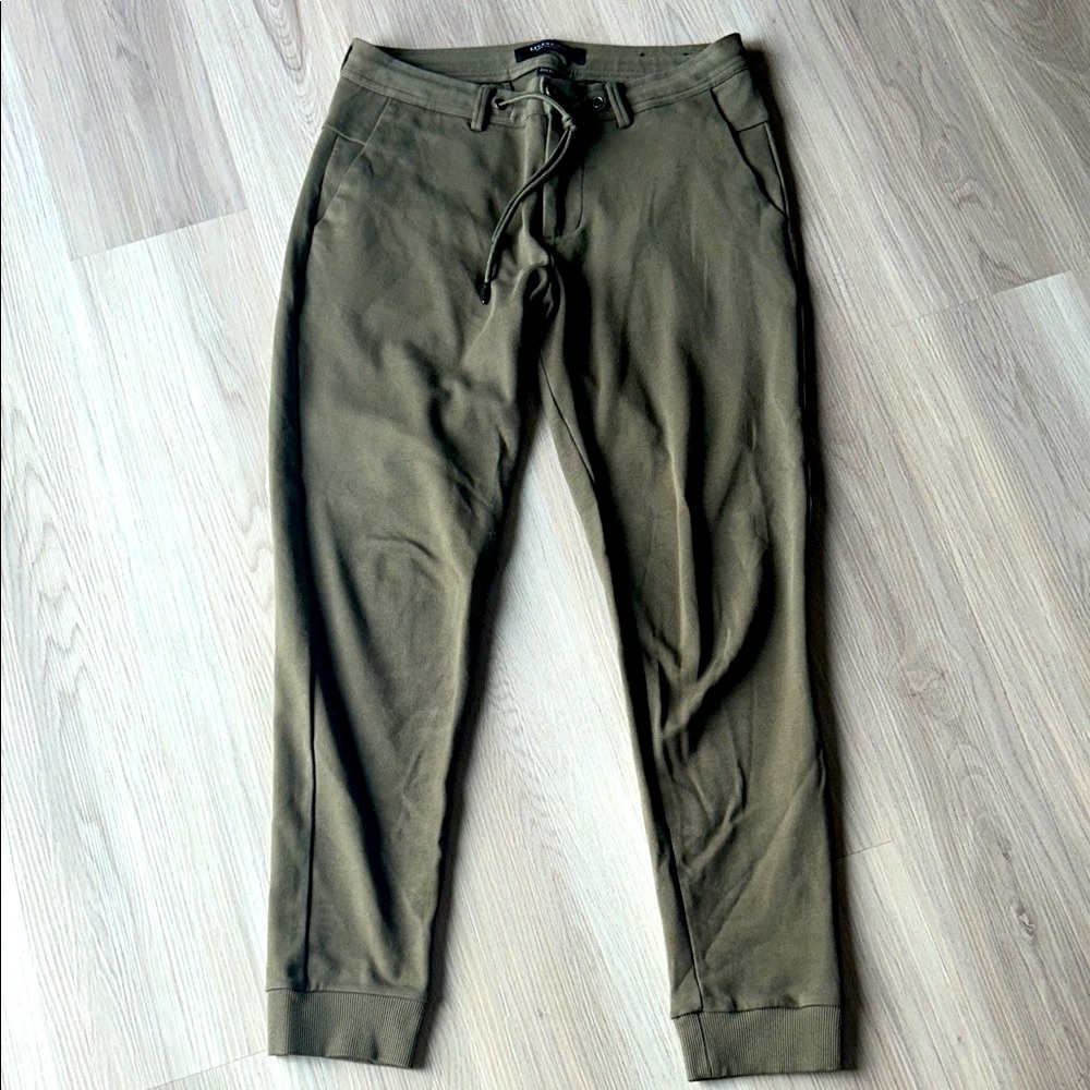Liverpool Women’s Jogger Pants Olive 31/32 Stretch Casual Drawstring Lounge